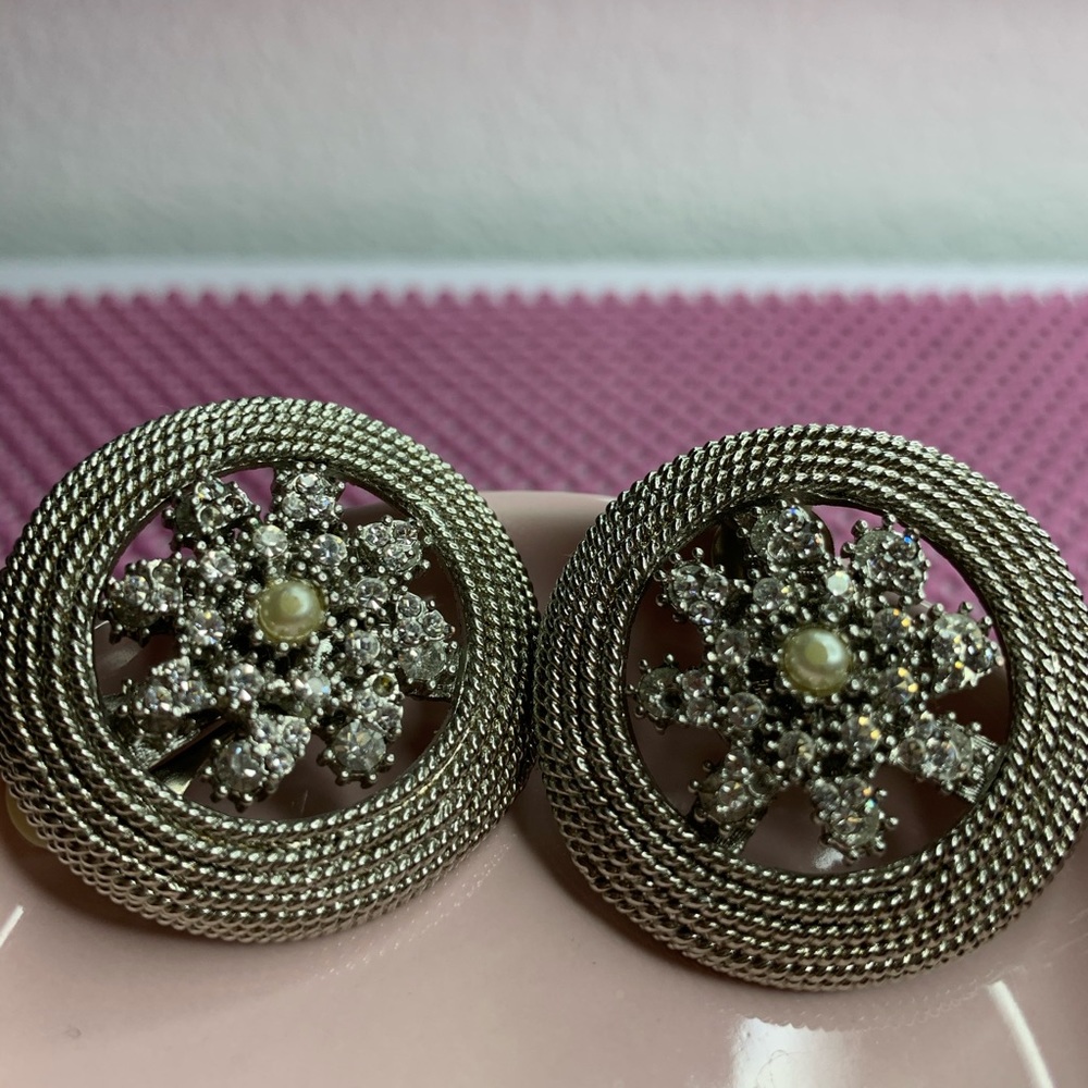 Vintage clip on earrings!